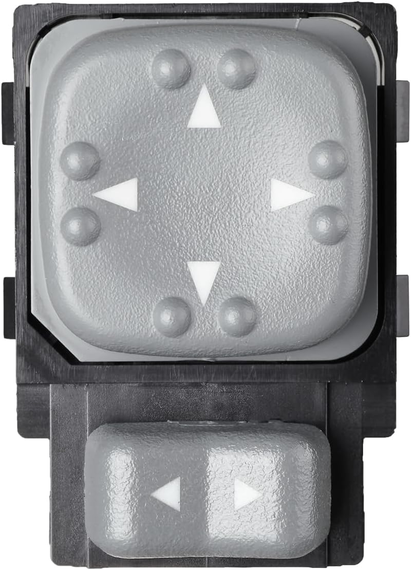 SOAESCN 19259976 Power Mirror Switch Driver Side for 1998-2005 Chevy Blazer S10, 1998-2004 GMC Jimmy Sonoma, 1998-2001 Oldsmobil Bravada Rear Mirror Remote Control Switch, 15720520, 15013100, 901126 - Image 1